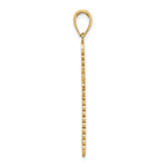 14K w/ Lace Border Cross Charm