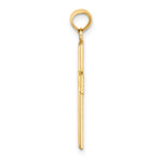14K Filigree Beaded Outline Cross Charm