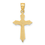 14K W/ Arrow Pointed Ends Crucifix Charm