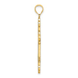 14K Multi Color Enameled Cross Charm