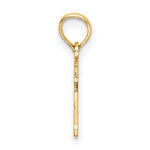 14K Polished and Engraved OY VEY Charm