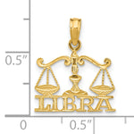 14K LIBRA Zodiac Charm