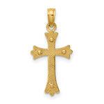 14k Two-tone Center Cross Charm