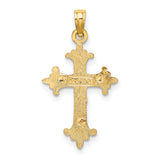 14K Two-Tone Crucifix Charm
