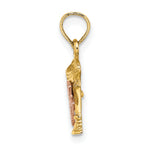 14K Two-Tone Communion Cup w/ Cross Charm