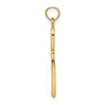 14k w/ Rhodium Filigree Cross Charm