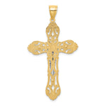 14K Two-tone Crucifix Charm
