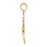 14K W/ Rhodium Flying Angel Charm
