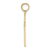 14k Polished Cross Pendant