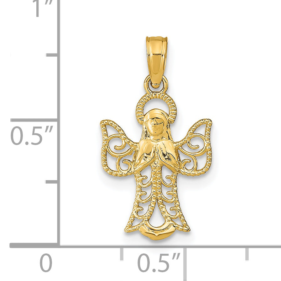 14k Angel Pendant