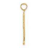 14k Fancy Cross Pendant