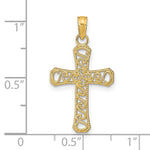 14k Fancy Cross Pendant