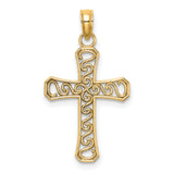 14k Fancy Cross Pendant