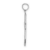 14k White Gold Fancy Cross Pendant