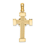 14K Polished Cross Charm