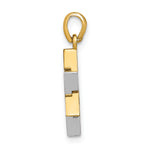 14K Two-Tone Star Of David Charm