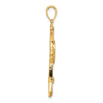 14K Polished Fancy Cross Pendant