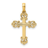 14K Polished Cross Pendant
