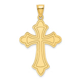 14k Polished Cross Pendant