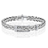 Gent Bracelet in 18k Gold with Diamonds