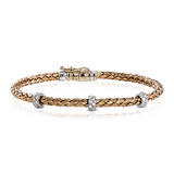 Bangle in 18k Gold with Diamonds