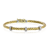 Bangle in 18k Gold with Diamonds
