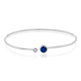 Color Bangle in 18k Gold with Diamonds