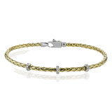 Bangle in 18k Gold with Diamonds