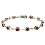 Color Bracelet in 18k Gold with Diamonds