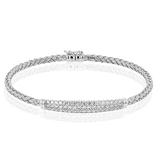 Bangle in 18k Gold with Diamonds