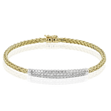 Bangle in 18k Gold with Diamonds