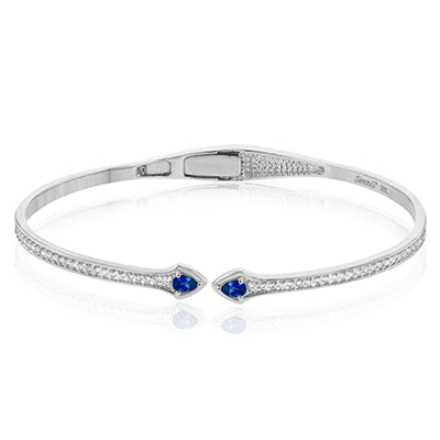 Color Bangle in 18k Gold with Diamonds