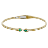 Color Bangle in 18k Gold with Diamonds