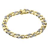 Gent Bracelet in 18k Gold with Diamonds