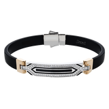 Gent Bracelet in 18k Gold with Diamonds