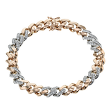 Gent Bracelet in 14k Gold with Diamonds