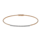 Bangle in 18k Gold with Diamonds