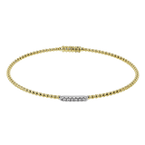 Bangle in 18k Gold with Diamonds
