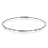 Bangle in 18k Gold with Diamonds