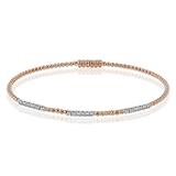 Bangle in 18k Gold with Diamonds