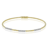 Bangle in 18k Gold with Diamonds