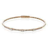 Bangle in 18k Gold with Diamonds