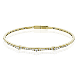 Bangle in 18k Gold with Diamonds