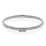 Bangle in 18k Gold with Diamonds