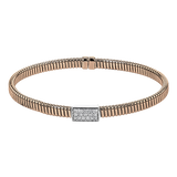 Bangle in 18k Gold with Diamonds