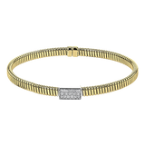 Bangle in 18k Gold with Diamonds
