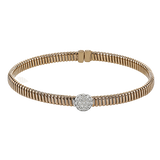 Bangle in 18k Gold with Diamonds