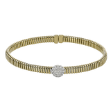 Bangle in 18k Gold with Diamonds