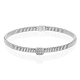 Bangle in 18k Gold with Diamonds