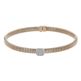 Bangle in 18k Gold with Diamonds